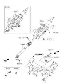 563103V000-COLUMN ASSY-UPPER
