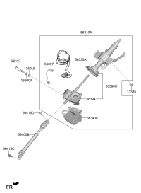 56310H3100-COLUMN ASSY-STEERING