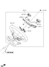 56100D0000PGB-WHEEL ASSY-STEERING