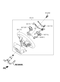 96710H3020-SWITCH ASSY-STRG REMOTE CONT L