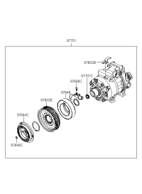976433K120-PULLEY ASSY-A/CON COMPRESSOR