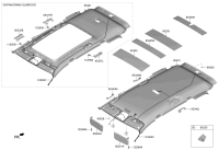 85210S3500YGE-SUNVISOR ASSY,LH