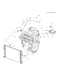 22962116-COOLANT TANK HOSE INLET