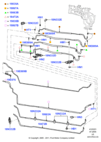 E1ZZ19E576A-SPRING-RETURN,REAR BRAKE SHOE