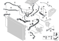 17128678505-RADIATOR HOSE BMW G11,G12,G30,G31