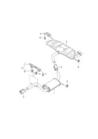 1K8253609S-Muffler assy-rr