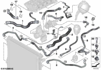 17129797614-RADIATOR HOSE BMW G11,G12,G30,G31