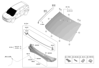 86137N8000-BRACKET-W/S MLDG MTG,LH