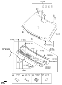 861104T000-GLASS ASSY-W/SHLD