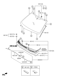 861101X030-GLASS ASSY-WINDSHIELD
