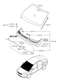 861101X010-GLASS ASSY-W/SHLD