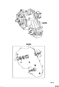 0436260880-GASKET KIT, TRANSFER OVERHAUL