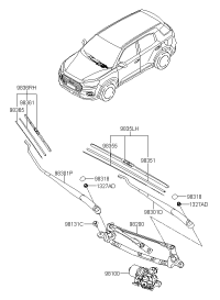 98311S6000-ARM-W/S WPR,DRIVER