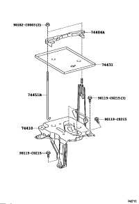 744040D190-CLAMP SUB-ASSY