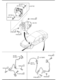 GJ6A43310-BRACKET NO 1,A.B.S