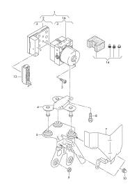 1K0614517H-ABS unit