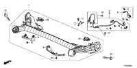 42100T7JH11-Member, rear axle frame