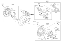 582102Z000-Brake assy-rr wheel, lh