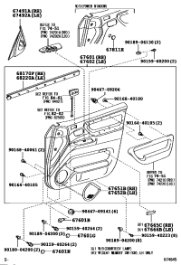 6765060012A0-BOARD SUB-ASSY, FRONT DOOR TRIM, RH