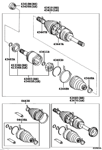 4346069155-SHAFT ASSY, FRONT DRIVE OUTBOARD JOINT, RH