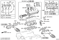 171400P190-MANIFOLD SUB-ASSY, EXHAUST, RH