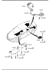 GV7D56441-INSULATOR,HEAT-FRONT