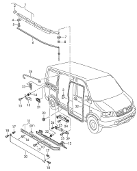 7E1843871D-Guide rail for vehicles with power moving door## operating device for vehicles with wheelbase: