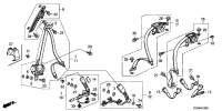 81850TB0H02ZA-TONGUE, L. SEATBELT