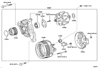 270600V080-ALTERNATOR, 12V 80A 4PK, TOYOTA