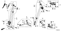 04813T7JH00ZA-Buckle assy-side seat belt, rh