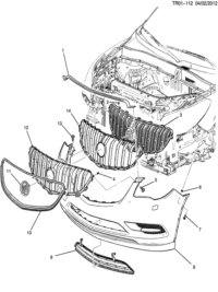 22801828-Seal, hood fr