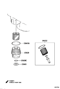 1562031060-CAP ASSY, OIL FILTER