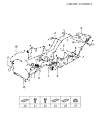 9059502-Harness, luggage compartment