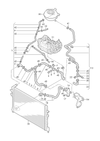 5QE121049AP-WATER HOSE