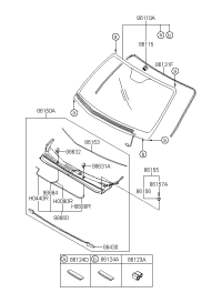 861102B050-GLASS ASSY-W/SHLD