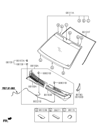 861100C100-GLASS-WINDSHIELD