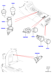 LR007412-CIGARETTE LIGHTER COMPL