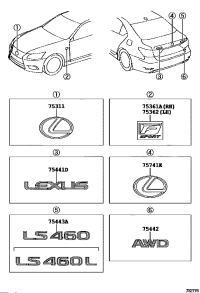 5314150040-EMBLEM, RADIATOR GRILLE (OR FRONT PANEL)