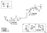 17565F0050-SUPPORT, EXHAUST PIPE, NO.4