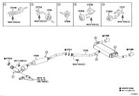17410F0260-PIPE ASSY, EXHAUST, FRONT