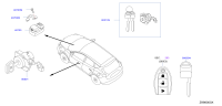H06013TS0A-CYLINDER SET-DOOR LOCK,LH