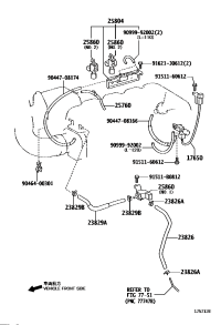 2382650070-HOSE, FUEL VAPOR FEED, NO.1