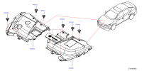 638F12GR0A-ORNAMENT ASSY-ENGINE COVER