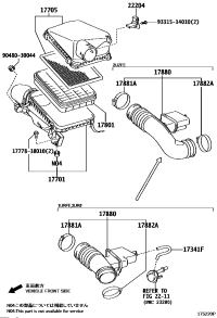 177050S010-CAP SUB-ASSY, AIR CLEANER