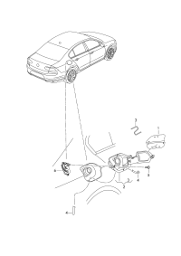 3G8809909A-Cap, fuel tank