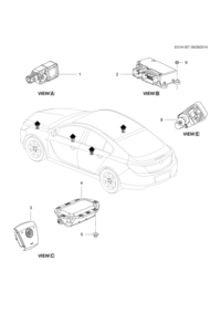 13502340-Sensor, air bag