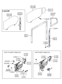 8263022001XU-HANDLE ASSY-DR WDO REG