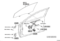 6980106230-REGULATOR SUB-ASSY, FRONT DOOR WINDOW, RH