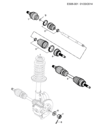 92100966-Joint, front wheel drive in
