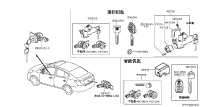 487002DM0A-LOCK SET-STEERING